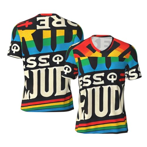 Stylish Athletic Sports Jersey More-Pride-Less-Prejudice-LGBT Men's Rugby Jersey Small Black