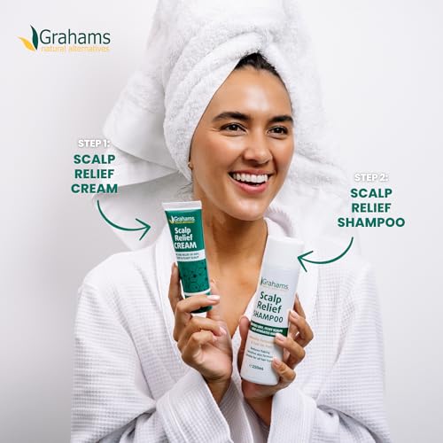 Grahams Natural Scalp Relief Cream - Seborrheic Dermatitis, Dandruff & Psoriasis Scalp Treatment - Moisturises Dry, Itchy & Flaky Scalps - Manuka Honey, Calendula, Jojoba Seed Oil (1 x 60g) - 6