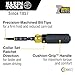 Klein Tools 32500HDRT KNECT Ratcheting Screwdriver, Multi-Bit Screwdriver / Nut Driver, Impact Rated 11-in-1 Tool with Phillips, Slotted, Square and Torx Tips