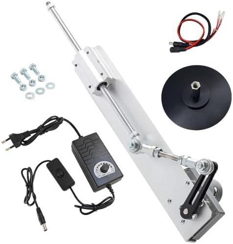 Jvnvlki DIY Linearantrieb – 24V, 120 RPM, Hub 30–150 Mm Einstellbar, Mit Fernbedienung, Saugnapf & Geschwindigkeitsregler
