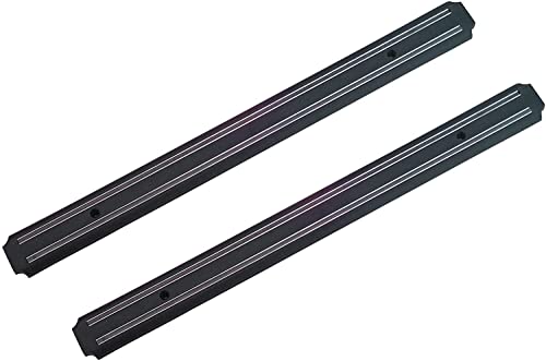 AQS Magnetic Wall Kitchen Knife Bar Holder Utensil Rack Heavy Duty Kitchen Chef Tool (2X 33cm Knife Holder)