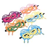 VERDANVERSE Set 10 Maschere a Farfalla in Feltro, Maschere di Carnevale per Bambine, Accessori Colorati per Feste di Halloween, Compleanni e Cosplay