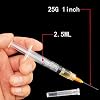 25 Pack 2.5ml Plastic Syringe Luer Lock with 25Ga, Single Individually Wrapped
