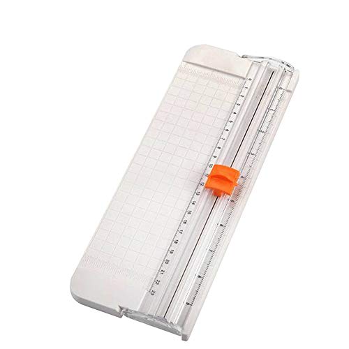 Baifeng Coupe-papier A5 pour scrapbooking avec protection des doigts et règle coulissante Cover