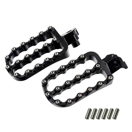 Repose-pieds pour Tenere 700 en version elargie noire de haute precision