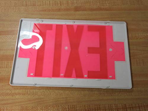 Cooper Lighting APCH7R Self Powered Combination Exit Sign With LED Heads (2) LED White Housing Red Letter Sure-Lites