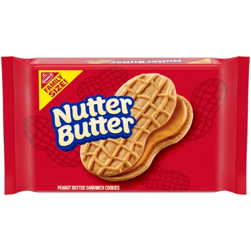 Nutter Butter, Peanut Butter Sandwich Cookies, Family Size, 16 Ounce