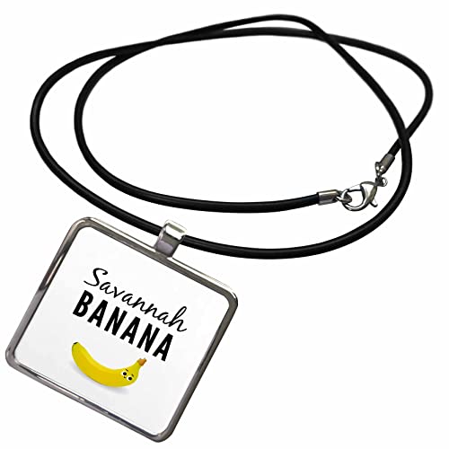 3dRose Savannah Banana Cute Nickname Rhyme First Name Love... - Necklace with Pendant (ncl-372763)
