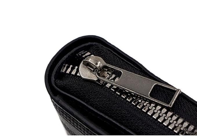 Image of Leather Card Wallet,11 Card Slot 2025 Organ Style,Magnetic Buckle,Large Capacity PU Leather Card Wallet for Men and Women,Card Holder Case(Black)