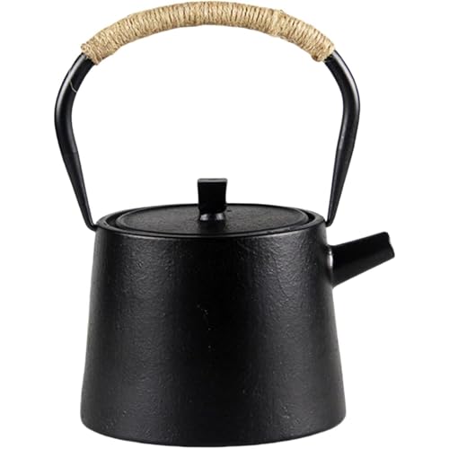 ??Vlwm 南部鉄器 大容量直火可対応 鋳物製お茶淹れ用鉄瓶 茶道道具&IH調理器兼用 アウトドア仕様 健康維持機能付き 伝統工芸品? (ピクチャーカラーB(1100ml))