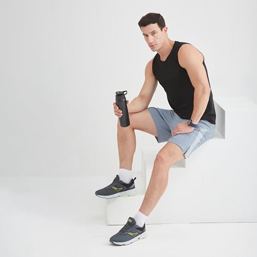 Campus Men Hurricane Running Shoes - Gray Dark Grey/ Black - Image 3