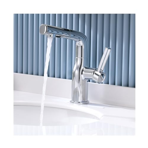 Grifo de baño elevable que evita salpicaduras en el lavabo con monomando