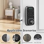 Keyless Entry Door Lock, Smart Lock for Front Door with Digital Keypad, Built-in WiFi Deadbolt, App Remote Control with Easy Installation, Upgraded Battery Life - Image 4