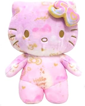 Fiesta Toys Hello Kitty 50th Anniversary, 13"" Limited Edition, Collectible Plush, Pink, White, Gold