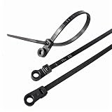 HS Heavy Duty Cable Ties with Screw Holes (100 Pack) 11.8 Inch Mounting Head...