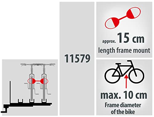 Support de cadre à sangle verrouillable Eufab 11579 pour fixation double face - 2