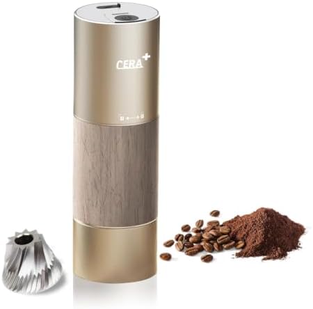 CERA+ Portable Espresso Maker & Grinder Bundle, Coffee Kit - 5
