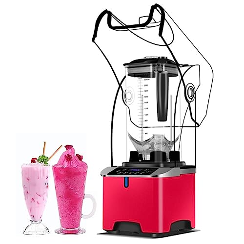 Licuadora eléctrica Smoothie Maker 2000ML Smoothie Maker and Mixer, 2200W Batidora automática Trituradora de hielo, para batidos, batidos, trituración de hielo, frutas congeladas, sopas