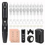 TATELF Permanent Make-up Maschine Kabellos S20 Pen mit 10 Stück Patronennadeln Microblading Zubehör für Lip Eyeliner Ombre Powder Brows Microshading Zubehör
