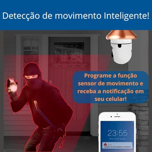 Câmera de Segurança Ip Wifi Yoosee 1080p Full HD Espiã a Prova D'água Infravermelho Lâmpada Hd Visã