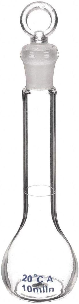 5yhz4 Volumetric Flask, Class A, Glass, 10ml, Pk12