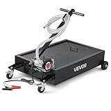 VEVOR Bac de Vidange d'Huile 56,8 L Bac de Récupération d'Huile Usagée sur roulettes Compatible avec Voitures, VUS, Camions, Motos, VTT, avec Pompe Électrique et Tuyau 2,2 m, Résistant à la Corrosion