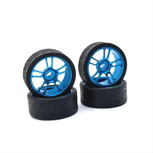 RC�C�����f�����i For WLtoys For Kyosho 1/28 �����A�b�v�O���[�h���i 2 �̃��C�h�� 2 �̋����O�a 26.5 �~�����[�g�����[�V���O�z�C�[�� RC �J�[�����A�N�Z�T���[(Blue)