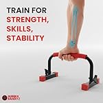 Rubberbanditz Parallette, Parallel Bars & Dip Station | At Home Gym Workout Equipment, L-Sit Bars & Calisthenics Equipment for Home. Perfect for Push Ups, Dips, Handstands & Gymnastics. - Image 5