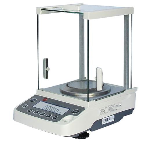 Balanza analítica digital de alta precisión, báscula electrónica de 0,1 mg con pantalla LCD para uso en laboratorio y farmacia, precisa para pesaje de joyas