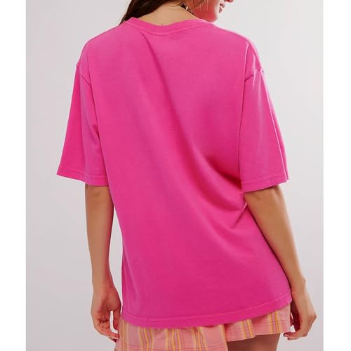 Y2k Womens Oversized Fruit Graphic Print Tees Shirts Vintage Flower Baggy Tshirt Tops Coastal Clothes Aesthetic4