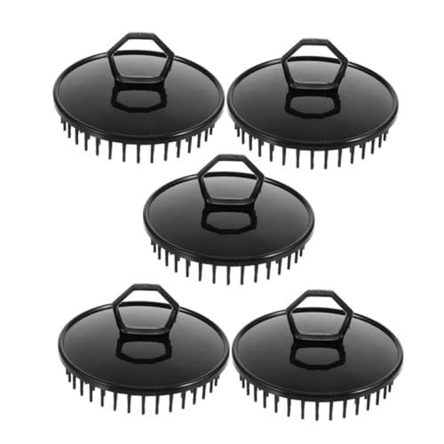 MILISTEN Kopfhautstimulationsbürste 5 Stück Aus Weichem Kunststoff Tragbar Für Dusche Und Reise Zur Schuppenentfernung Und Haarpeeling