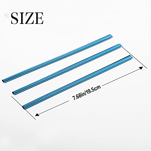 Vargtr 20 Pack Car Auto Air Conditioner Vent Outlet Trim Strip, Car A/C Vent Outlet Trim Chrome Pvc, Car Interior Trim Strip Line, Universal Waterproof Bendable Air Vent Outlet Trim Decoration (Blue) #TOP2