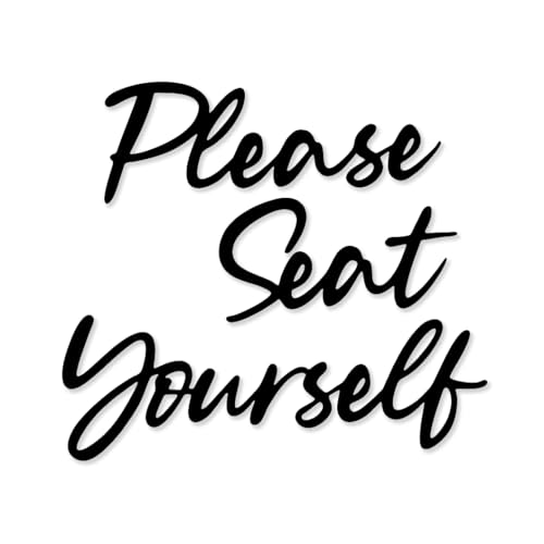 Please Seat Yourself Metal Wall Decor Farmhouse Bathroom Signs lease Seat Yourself Bath Sign Wall Hanging Decorations