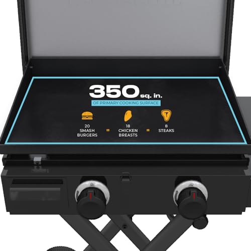 Char-Broil 463711223 Charbroil® 22 Inch Performance Series™ Folding Cart 2-Burner Portable Propane Gas Griddle thumb #7