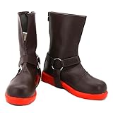 KOGOROUCOS Edward Elric Ed Shoes Boots Cosplay Costume Customizable Size (Men 8US 10.23inch 26cm) 1128074