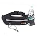 Lar DrOk Running Belt,Adjustbale Fitness Belt with Water bottle, Waterproof Reflective Zipper Waist Pack for Runners, Race, Marathon, Hiking - Men and Women