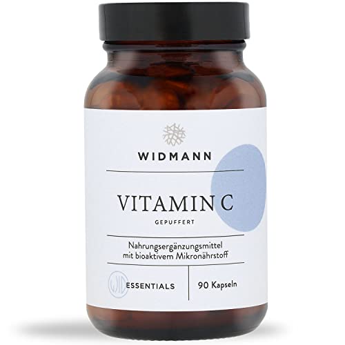 WIDMANN - Natürliches Vitamin C gepuffert hochdosiert - Magenschonend & pH-neutral - 100 % natürlich & vegan - Made in Germany Cover