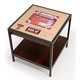 YouTheFan NCAA StadiumView Beistelltisch, 25 Schichten, beleuchtet, 58,4 cm L x 55,9 cm B x 56,5 cm H, Espresso