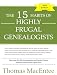 The 15 Habits of Highly Frugal Genealogists