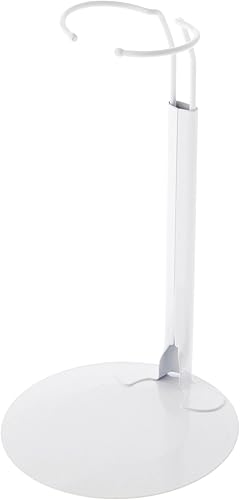 Plymor DSP-70W - Soporte ajustable blanco para muñecas, se adapta a muñecas o figuras de acción de 12, 13, 14, 15, 16 y 17 pulgadas, la cintura es