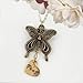 STAMPING CAT STUDIO FINE JEWELRY, STAMPING & DESIGN Pretty Butterfly Necklace With Pray Heart Charm, handmade