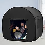 lukidoki Sensory Tent for Kids & Adults with Autism, ADHD, SPD - CPC Certification Large Size 47x47in Calm Corner Helps Children Relax, Reduce Anxiety & Improve Focus - Pop-up Blackout Play Tent