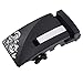 QISHI YUHUA Men's Solid Buckle Automatic Ratchet Leather Belt Buckle