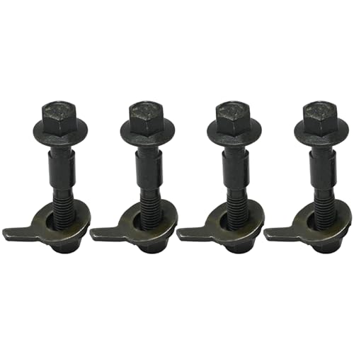 Vkinman 4 Pcs 12mm Cam Bolt Kit Four Wheel Alignment Adjustable Camber Kit Replacement for Vehicles Tire Galvanizing Steel