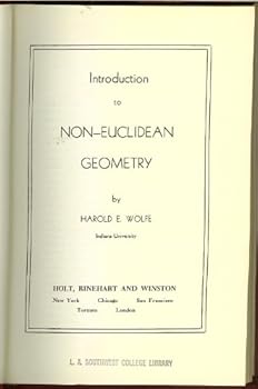 Hardcover Introduction to non-Euclidean geometry, Book