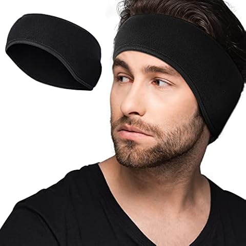 BBTO Winter Fleece Ear Warmers Muffs Headband Full Cover Ear Muffs for Men Women Kids Winter Running Yoga Skiing Work Out Ride, Black, approx. 23.5 x 11.5 cm/ 9.3 x 4.5 inches Cover