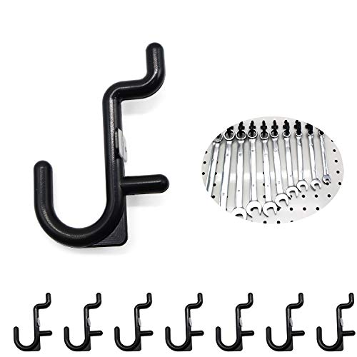 Pegboard Hooks 200-Packs J Shape Peg Hooks Black Peg Hook Accessories #TOP4