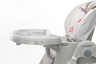 Foppapedretti Seggiolone Meeting, bambini da 6 mesi a 3 anni (fino a 15 Kg), Seduta/Poggiapiedi/Schienale Regolabili, Cesto Porta Oggetti, Stabile e Confortevole, con Imbottitura Lavabile, Teddy