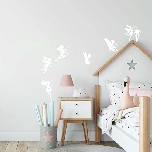 Vinilos Decorativos Animales Fairy para Pared Blanco A3