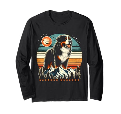 Retro Vintage Bovaro del Bernese Maglia a Manica